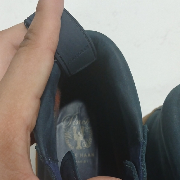 Cole Haan Men's Navy High-Top Sneakers, Gentle Used Sz 10m - Picture 4 of 11